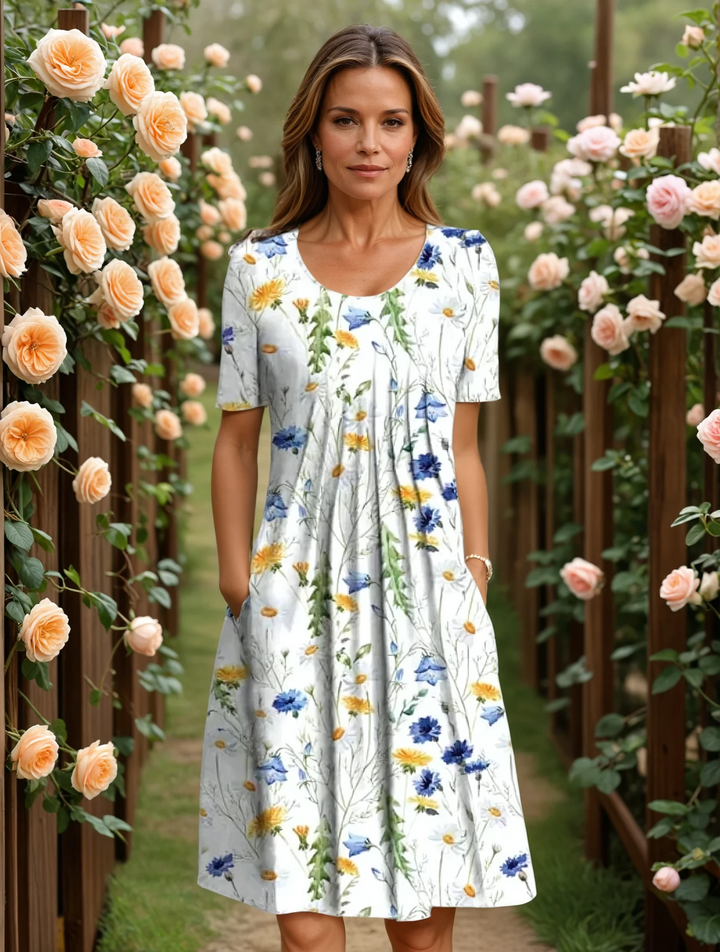 Marga | Vestido Elegante com Cobertura da Barriga