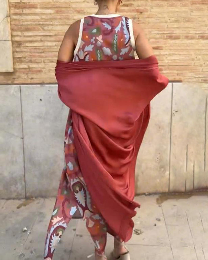 Bella - Conjunto de dois peças com estampa de estilo urbano