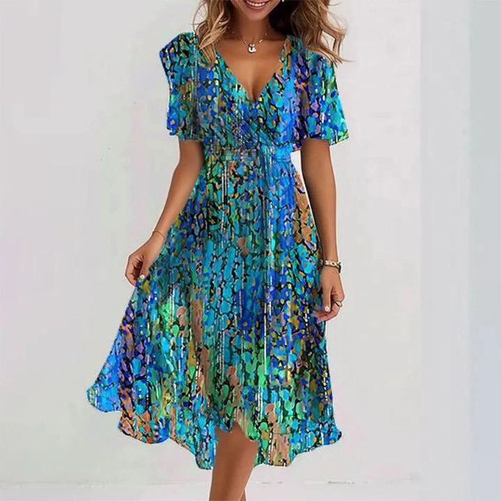 Irene | Vestido Midi Floral Elegante