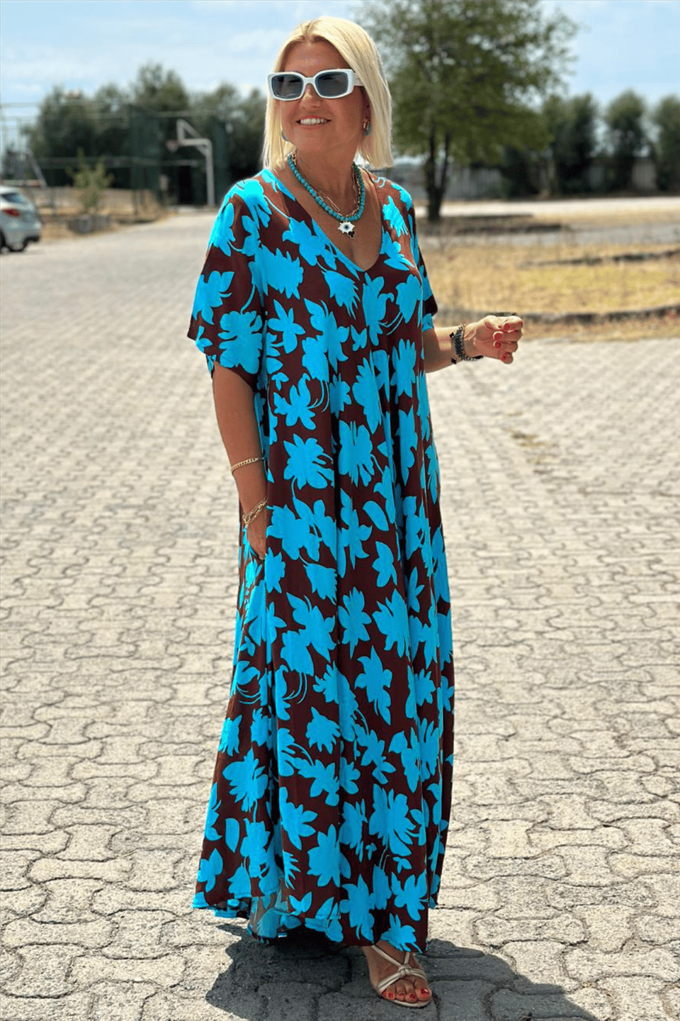 Camila | Vestido Elegante com Cobertura para a Barriga