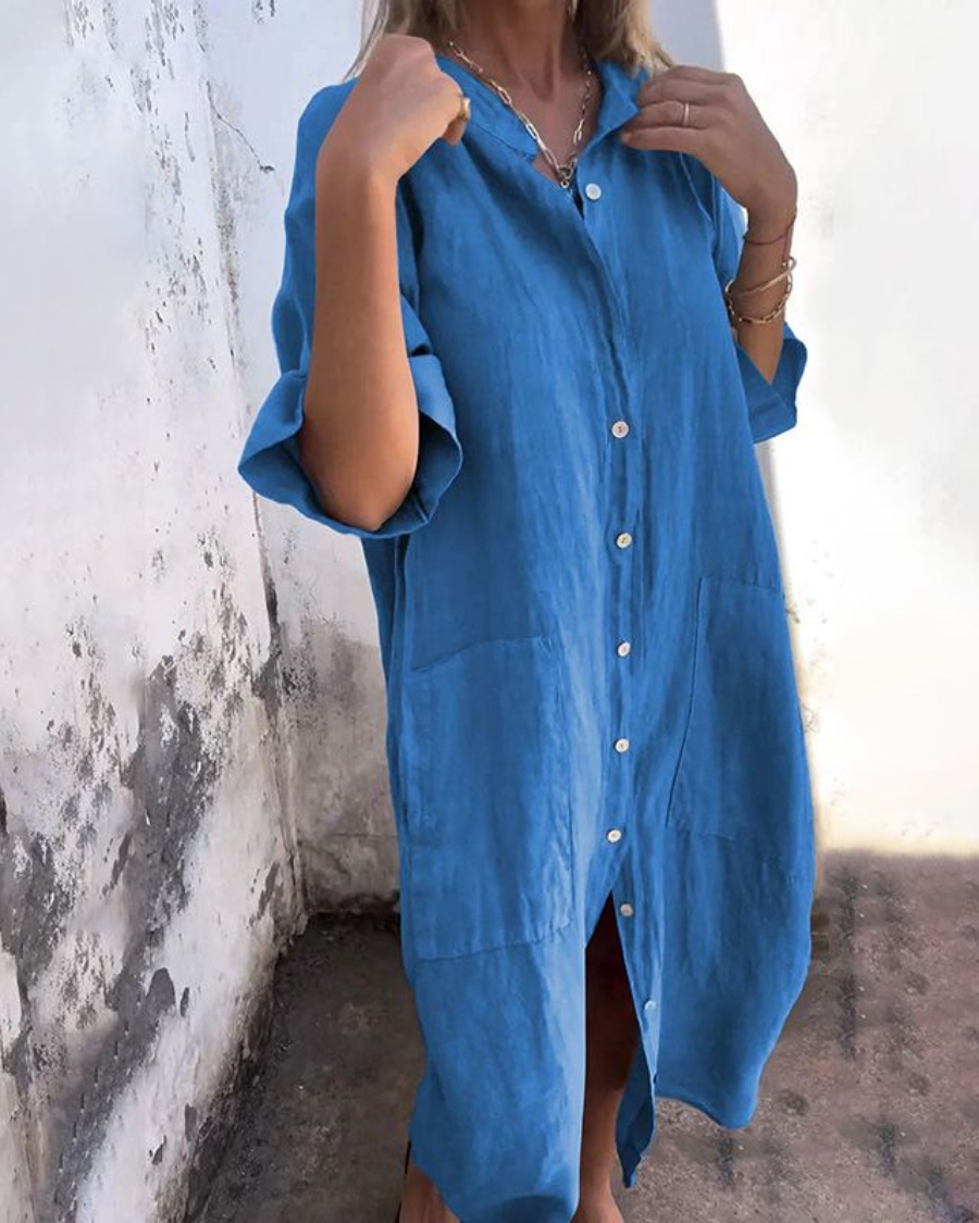 Jacqueline | Vestido Camisola Casual Estilo Ibiza
