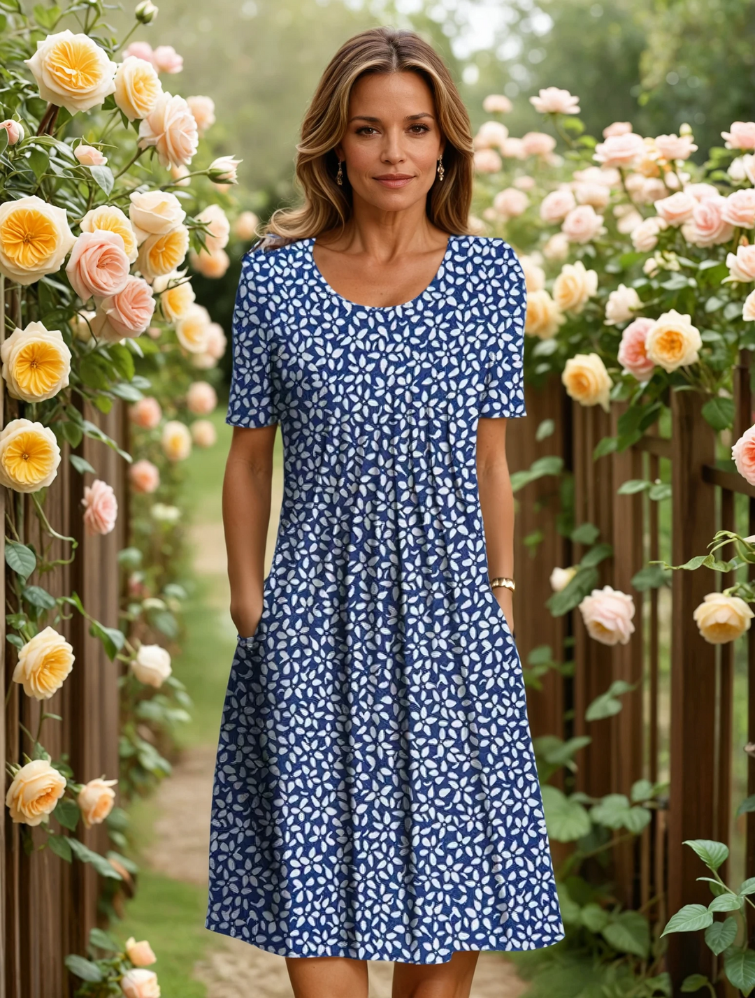 Marga | Vestido Elegante com Cobertura da Barriga