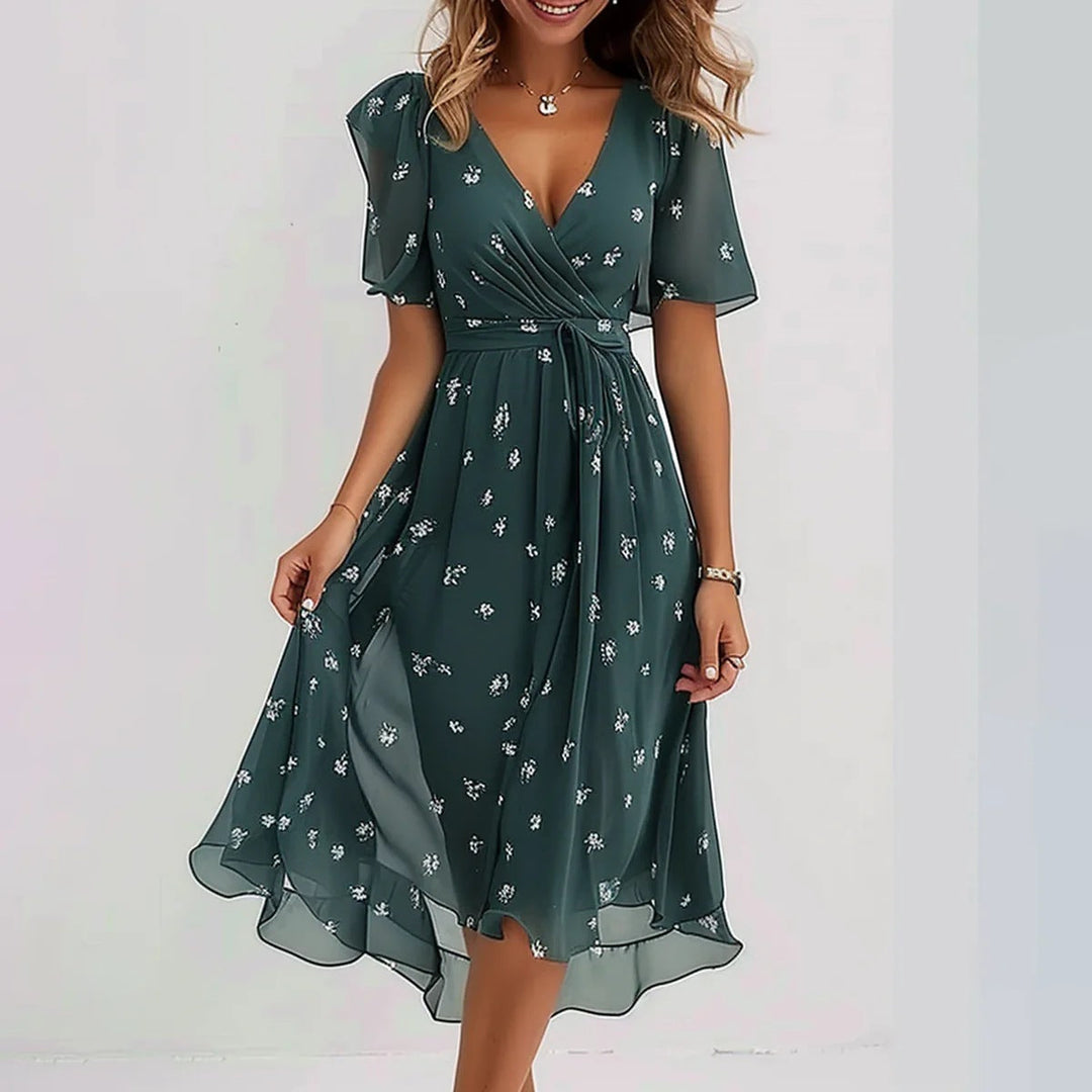 Irene | Vestido Midi Floral Elegante