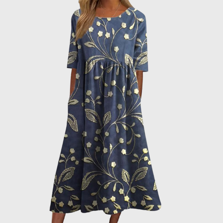 Delores | Vestido Midi Florescente Estiloso