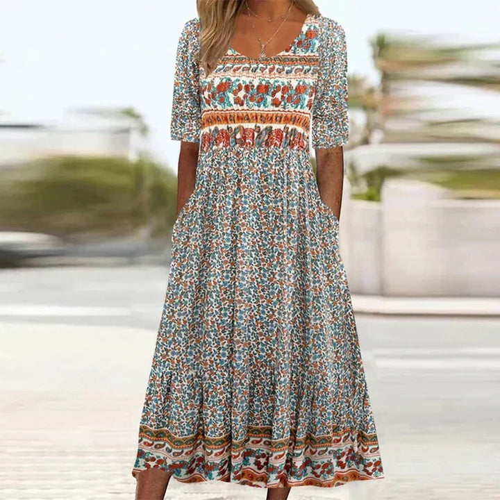 Kara | Vestido Maxi Floral Plus Size