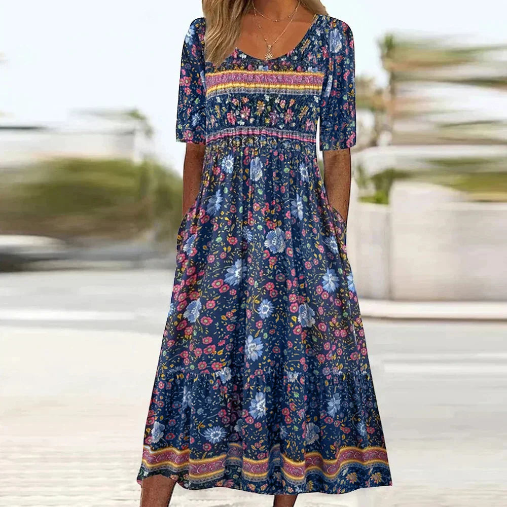 Kara | Vestido Maxi Floral Plus Size