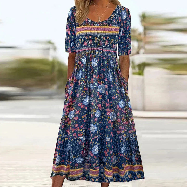 Kara | Vestido Maxi Floral Plus Size