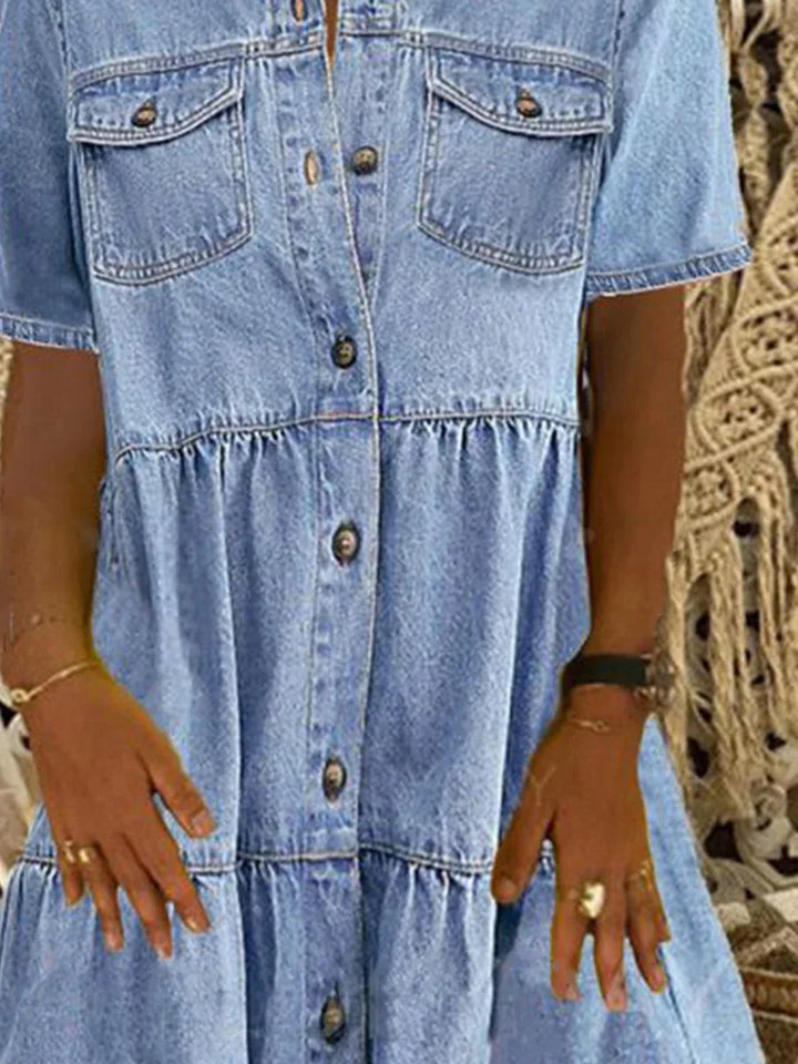 Yvonne | Vestido Denim Boho