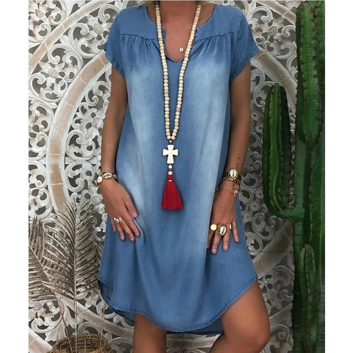Janet | Vestido de Verão em Denim Casual