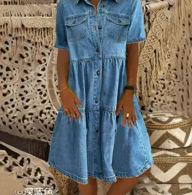 Yvonne | Vestido Denim Boho