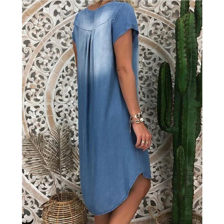 Janet | Vestido de Verão em Denim Casual