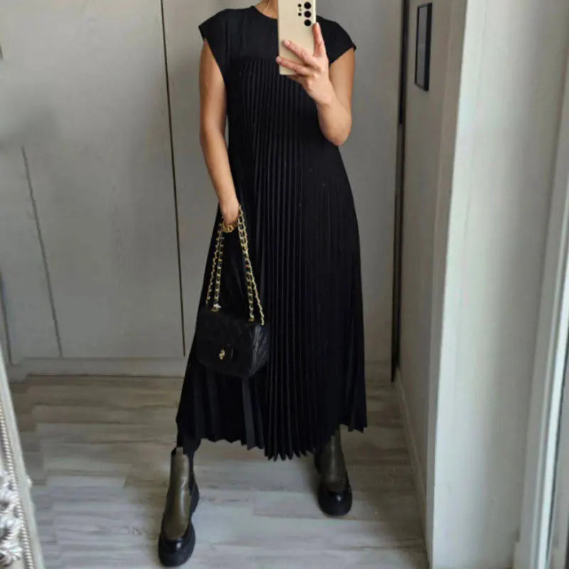 Lisa | Vestido Maxi Plissado