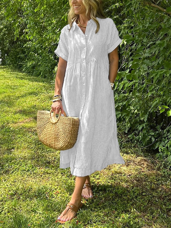 Miranda - Vestido Listrado Estiloso