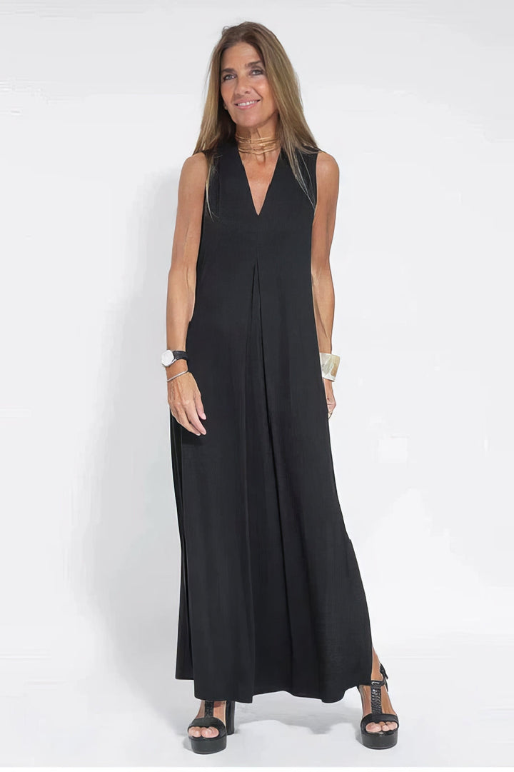 Nyla - Vestido largo elegante + cárdigan a condizer de brinde