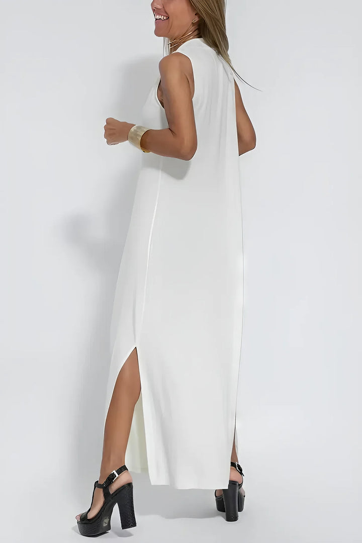 Nyla - Vestido largo elegante + cárdigan a condizer de brinde