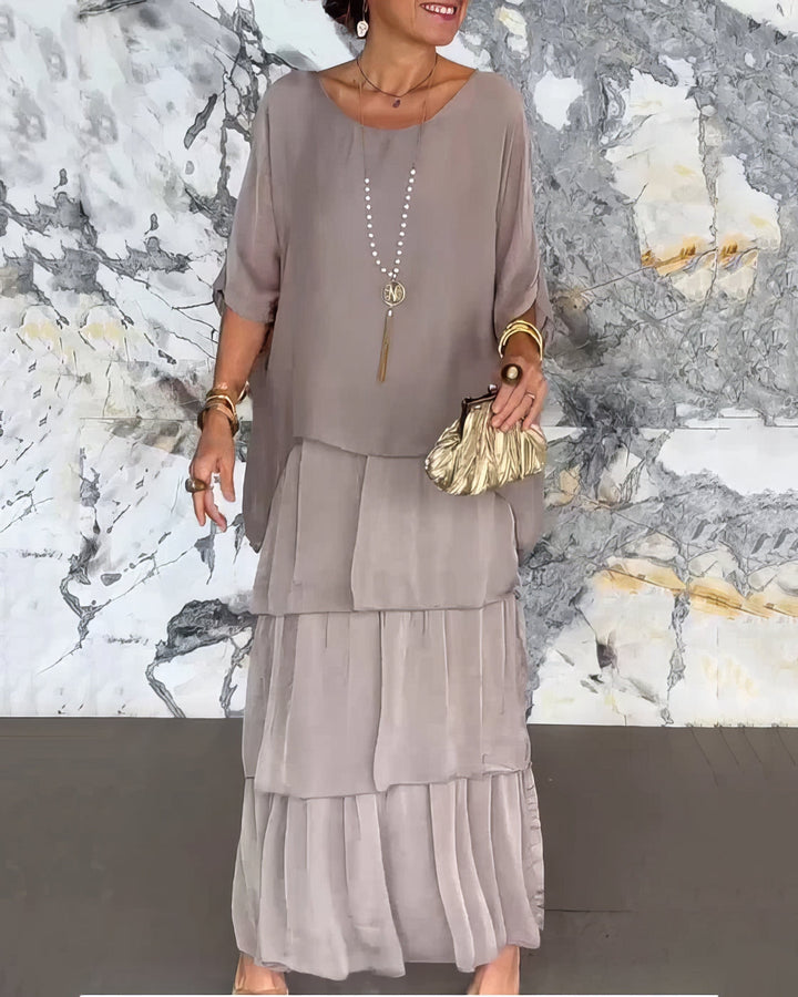 Remi - Vestido artístico de corte amplo
