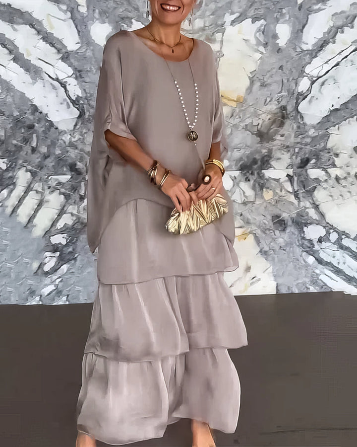 Remi - Vestido artístico de corte amplo