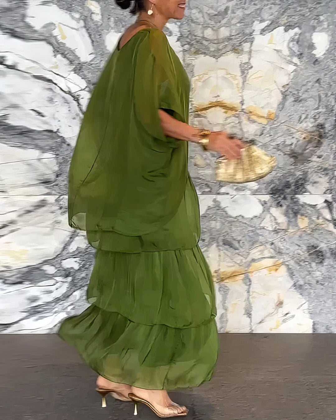 Remi - Vestido artístico de corte amplo
